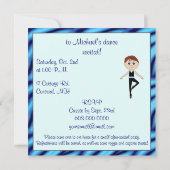 Invitation Considérant de danse avec le danseur de garçon (Dos)