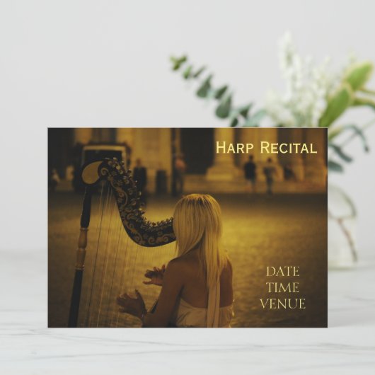 Invitation Considérant Harpe (Debout devant)