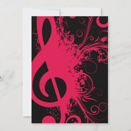 Invitation Considérant musique senior (Devant)