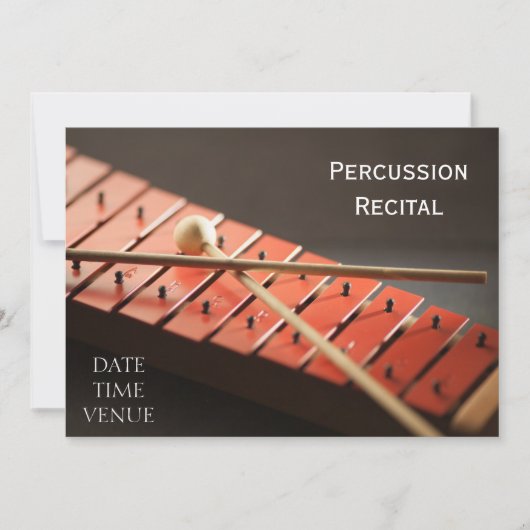 Invitation Considérant Percussion (Devant)