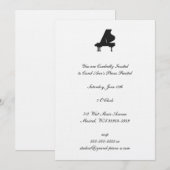 Invitation Considérant Piano (Devant / Derrière)