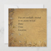 Invitation Considérant Piano (Dos)