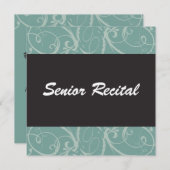 Invitation Considérant supérieur élégant (Devant / Derrière)