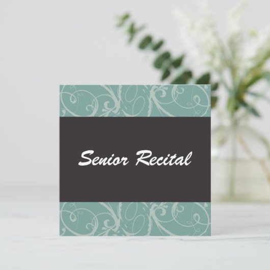 Invitation Considérant supérieur élégant (Debout devant)