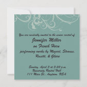 Invitation Considérant supérieur élégant (Dos)