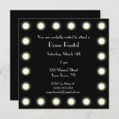 Invitation Considérant unisexe noir et blanc de piano de (Devant / Derrière)