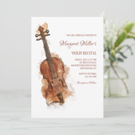 Invitation Considérant Violon (Debout devant)