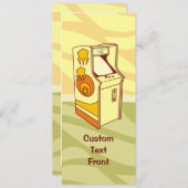 Invitation Console des jeux d'arcade (Devant / Derrière)