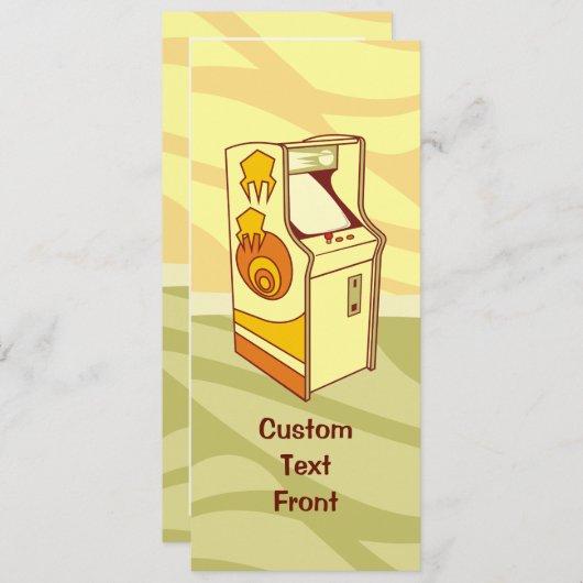 Invitation Console des jeux d'arcade (Devant / Derrière)