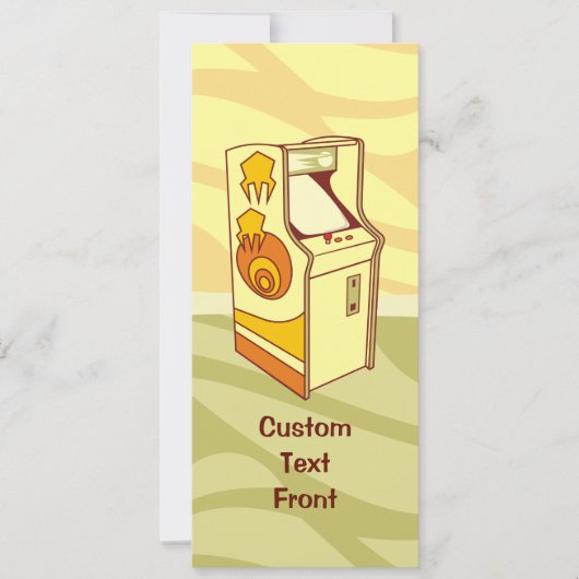 Invitation Console des jeux d'arcade (Devant)