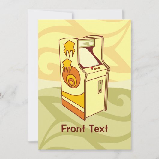 Invitation Console des jeux d'arcade (Devant)