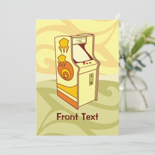 Invitation Console des jeux d'arcade (Debout devant)