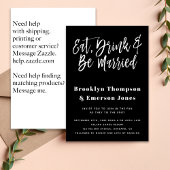 Invitation Consommation moderne Boire être marié Funny QR Cod