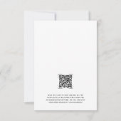 Invitation Consommation moderne Boire être marié Funny QR Cod (Dos)