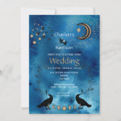 Invitation Constellation magique Wiccan Mariage inhabituel (Devant)