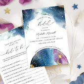 Invitation Constellations de Fêtes des mariées célestes et ét