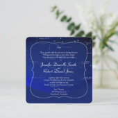 Invitation Constellations sur Mariage bleu (Debout devant)