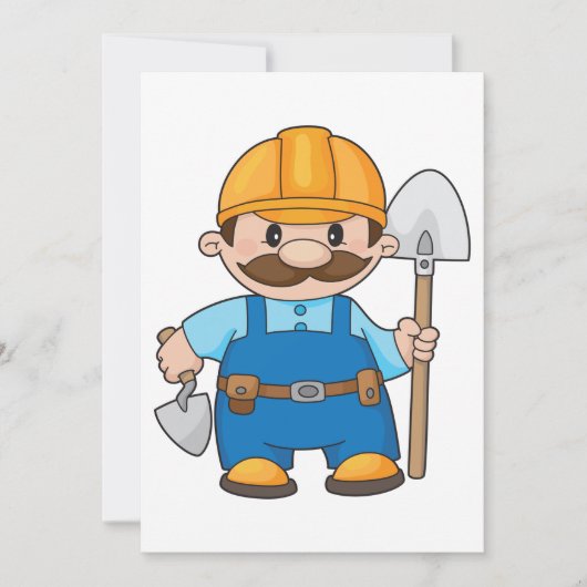 Invitation Constructeur Avec Une Chaussure (Devant)