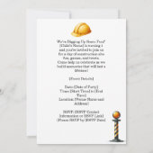 Invitation Construction 1ère fête d'anniversaire (Dos)