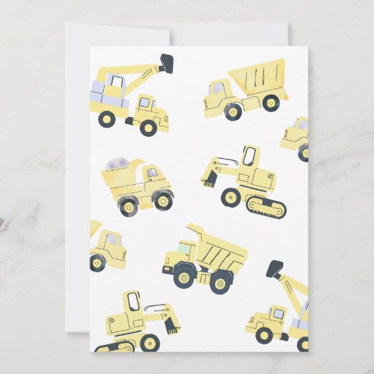 Invitation Construction 2e anniversaire (Dos)