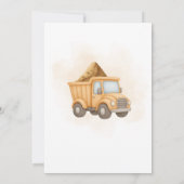 Invitation Construction 2ème fête d'anniversaire (Dos)