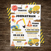 Invitation Construction 3e anniversaire