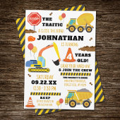 Invitation Construction 4e anniversaire