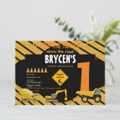 Invitation Construction Anniversaire Camion-Fête de Camion In (Debout devant)