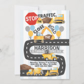 Invitation Construction Anniversaire Fête Thématique Invitati (Devant)