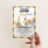 Invitation Construction Anniversaire Invitation, 2e anniversa