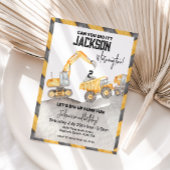 Invitation Construction Anniversaire Invitation, 2e anniversa