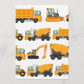 Invitation Construction Birthday Dump Truck & Bulldozer Party (Dos)