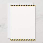 Invitation Construction Birthday Turning Six Boy Yellow (Dos)