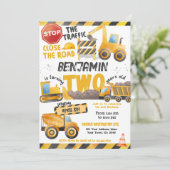 Invitation Construction, Camion de vidange 2e anniversaire (Debout devant)