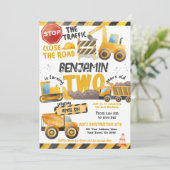 Invitation Construction, Camion de vidange 2e anniversaire (Debout devant)