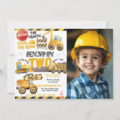 Invitation Construction, Camion de vidange 2e anniversaire (Devant)