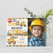 Invitation Construction, Camion de vidange 2e anniversaire (Debout devant)