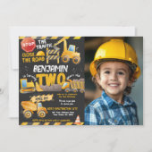 Invitation Construction, Camion de vidange 2e anniversaire (Devant)