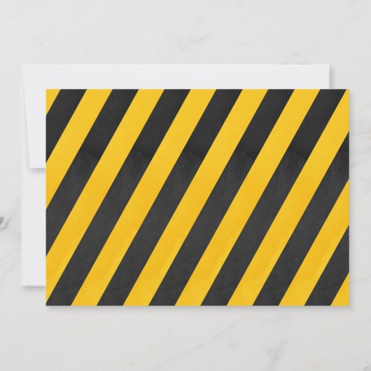 Invitation Construction, Camion de vidange Anniversaire (Dos)