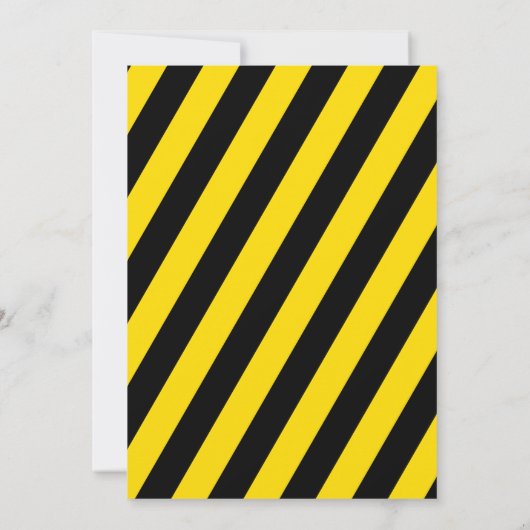 Invitation Construction Camions Thème Anniversaire Fête (Dos)