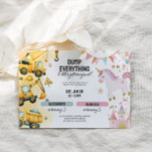 Invitation Construction conjointe et naissance de la soeur de