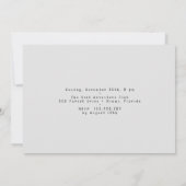 Invitation Construction de l'équipe d'évasion (Dos)