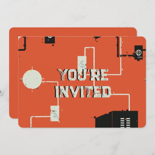 Invitation Construction électrique (Devant / Derrière)