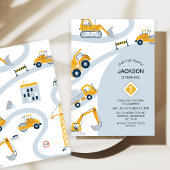 Invitation Construction Moderne Arrêter Le Trafic 1er Anniver