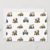 Invitation Construction photo 2e 3e 4e anniversaire (Dos)