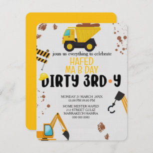 Invitation Construction sale 3ème anniversaire invitation, ca