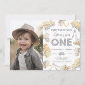 Invitation Construction Truck ONE 1st Birthday Party (Devant)