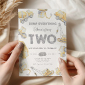 Invitation Construction TWO 2nd Birthday Party