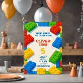 Invitation Construire & Célébrer – Anniversaire Briques de Jo