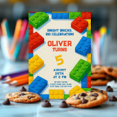 Invitation Construire & Célébrer – Anniversaire Briques de Jo